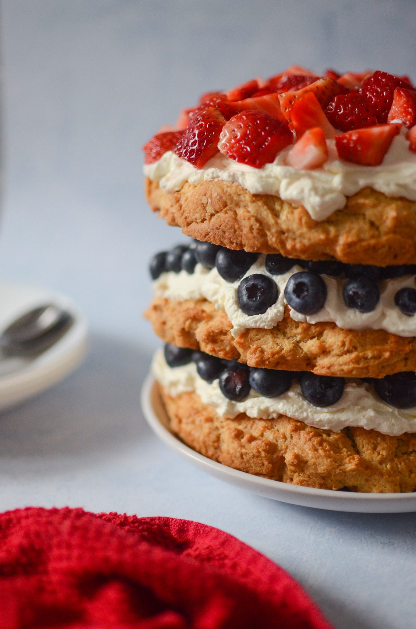 three tiered cake example of food photography for website in kent